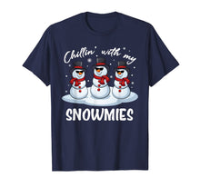 Load image into Gallery viewer, Chillin With My Snowmies Funny Pajama Christmas Xmas Gift T-Shirt
