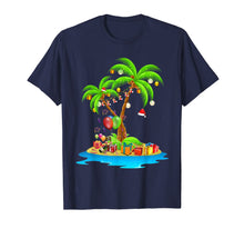 Load image into Gallery viewer, Christmas Palm Tree Tropical Xmas Coconut Lights Pajama T-Shirt
