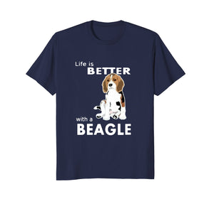 Life is better with a beagle T-shirt for beagle lovers