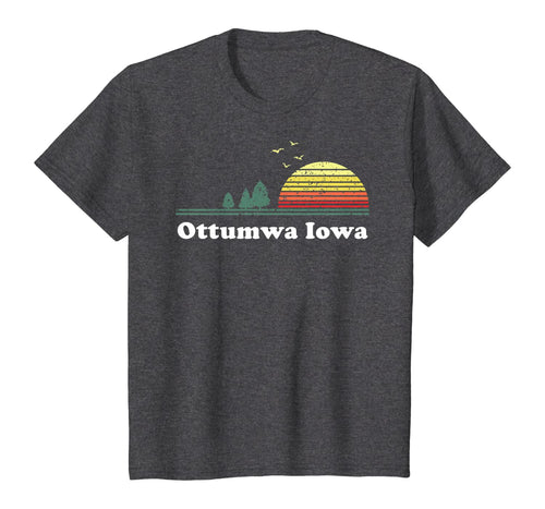 Vintage Ottumwa, Iowa Sunset Souvenir Print T-Shirt
