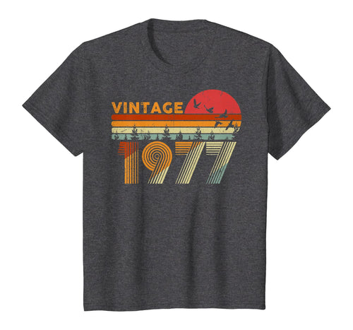 Vintage 43rd Birthday Gift 1977 Retro Bday 43 Years Old T-Shirt