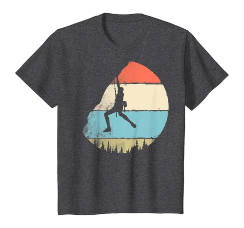 Vintage Style Rock Climbing Retro Bouldering Climber Gift T-Shirt