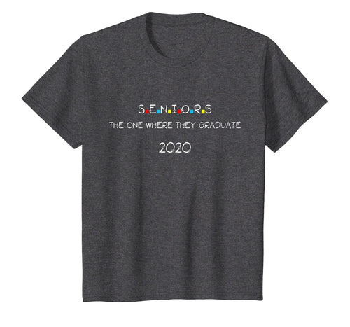 Vintage The One Where They Graduate Seniors 2020 T-Shirt