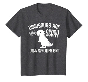 Cute Dinosaur World Down Syndrome Day T Shirt Women Kids