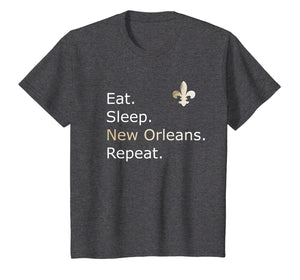 New Orleans Tees: Eat Sleep Repeat T-Shirt Merchandise