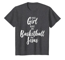 Load image into Gallery viewer, Basketball &amp; Jesus T Shirt: This Girl Runs On Christ Tee
