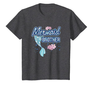 Mermaid Brother T Shirt Merbro Matching Birthday Party Gift