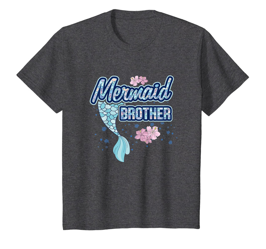 Mermaid Brother T Shirt Merbro Matching Birthday Party Gift