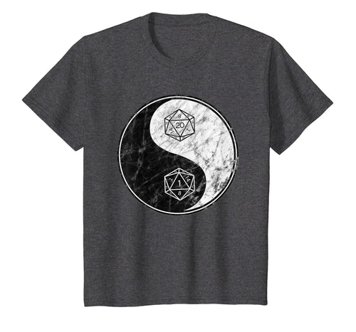 Yin Yang Dice DM T-Shirt Funny Vintage RPG Gift Tee