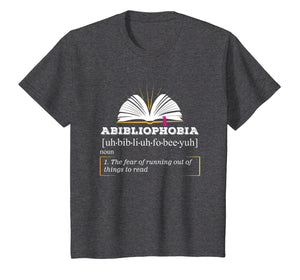 Abibliophobia Shirt | Book Hangover Lover Reading Nerd Tee