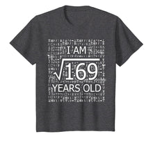 Load image into Gallery viewer, 13th Birthday Gift Square Root of 169 13 Years Old Shirt

