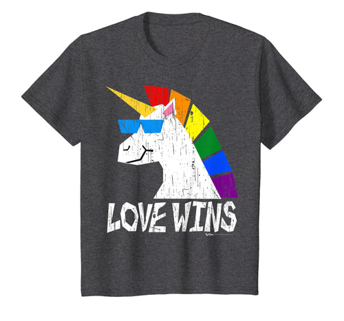 Vintage Love Wins Totally Straight Unicorn Gay Pride T Shirt