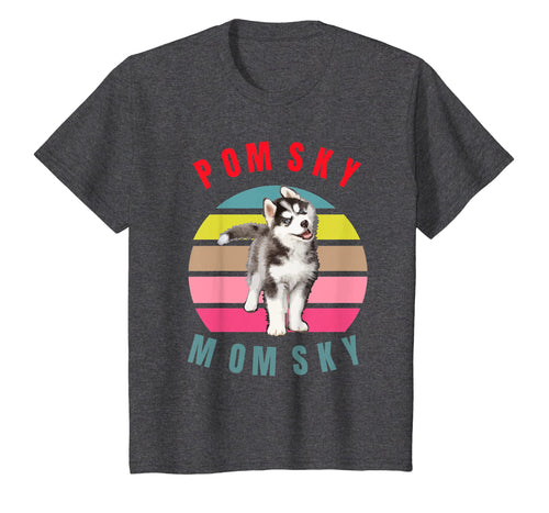 Vintage Trendy Pomsky Momsky Sunset Shirt Eighties Style