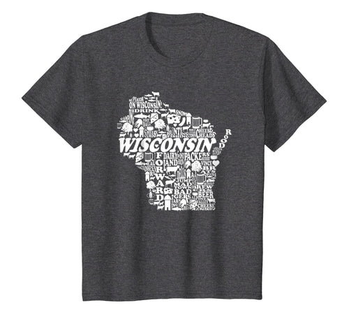 Wisconsin Home State T shirt I Love Wisconsin Vintage Tee