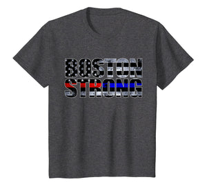 Boston Strong First Responders Flag T-Shirt