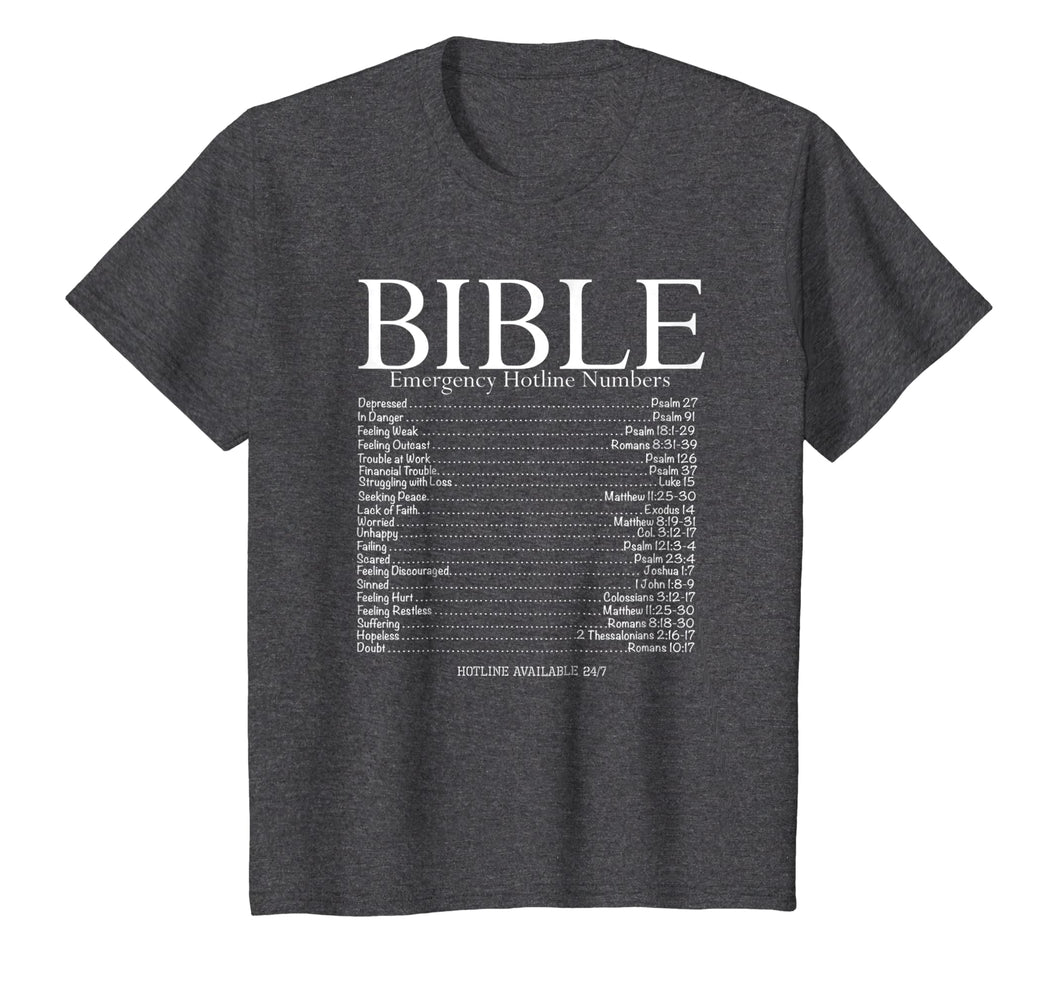 Bible Emergency Hotline Numbers Shirt, Bible Verse Shirt