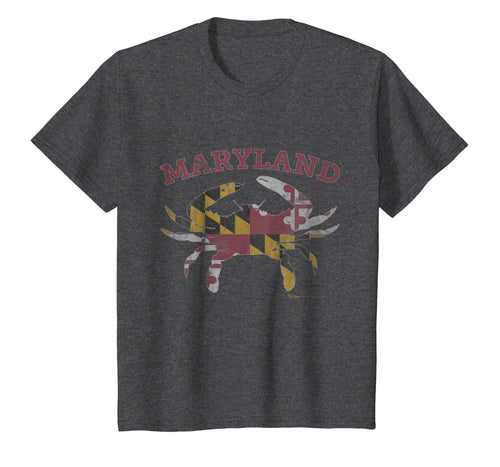 Vintage Maryland State Blue Crab Pride Flag T-Shirt