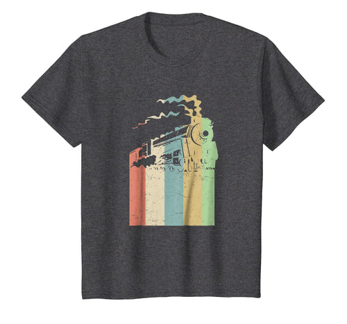 Train T-Shirt Vintage Retro Model Train Builder Gift Tee