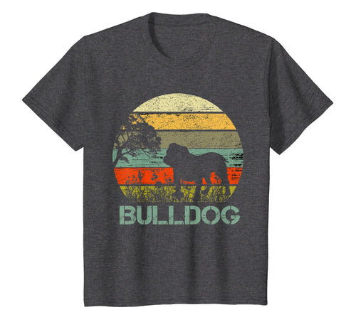 Vintage Retro Bulldog T-Shirt Funny Dog Gifts Shirts