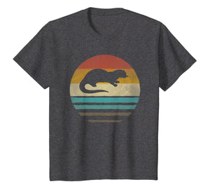 Sea Otter Shirt Retro Vintage 70s Silhouette Distressed Gift