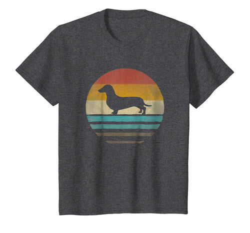 Doxie Dachshund Dog Shirt Retro Vintage 70s Silhouette Gift