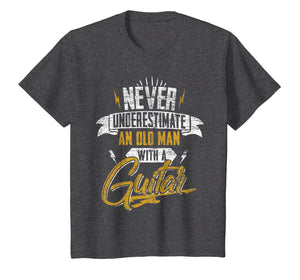 Never Underestimate An Old Man With A Guitar T-Shirt