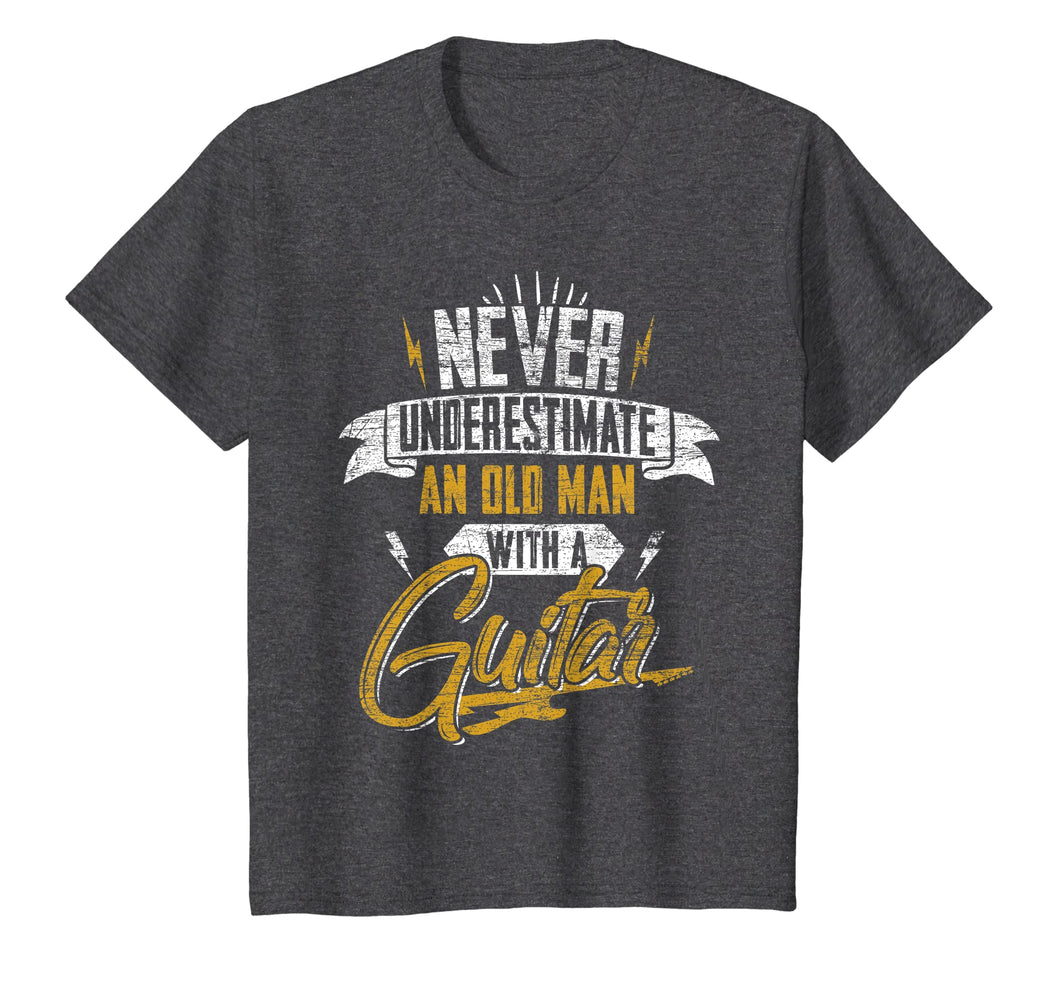 Never Underestimate An Old Man With A Guitar T-Shirt