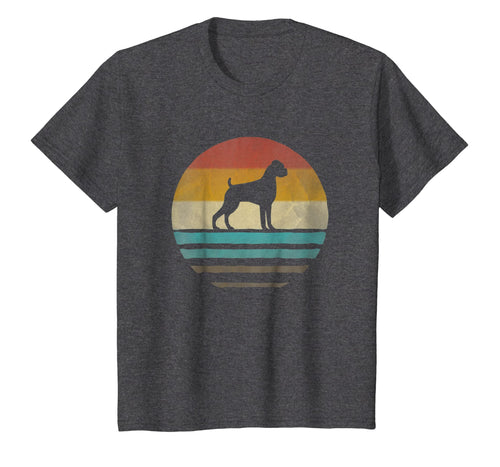 Boxer Dog Shirt Retro Vintage 70s Silhouette Breed Gift