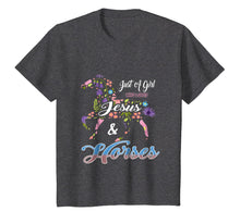 Load image into Gallery viewer, Cute Just a Girl Who Loves Jesus and Horses Gift T Shirts
