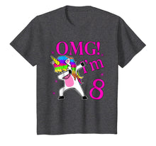 Load image into Gallery viewer, 2011 Bday Gift OMG! I&#39;m 8 years Old Unicorn Dabbing TShirt
