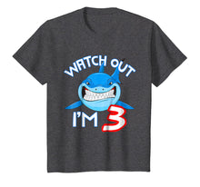 Load image into Gallery viewer, 3rd Birthday Shark Shirt Funny 3 Years Old Boy Girl Shirt
