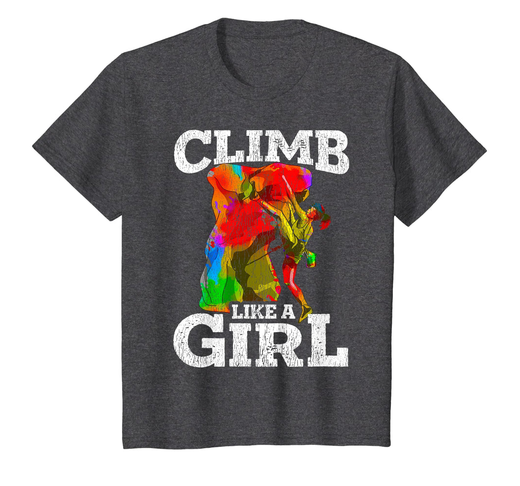 Rock Climbing Bouldering T Shirt Hiking Wall Climber Gift