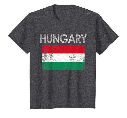 Vintage Hungary Hungarian Flag Pride Gift T-Shirt
