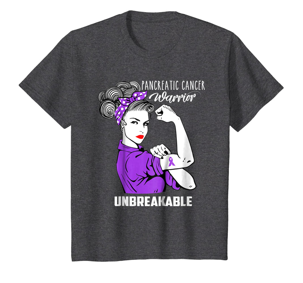 Pancreatic Cancer Warrior Unbreakable Shirt Awareness Gift