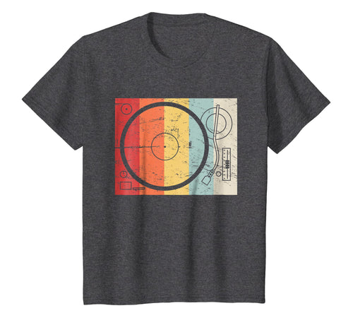 Vintage Distressed Vinyl Record Player T-Shirt