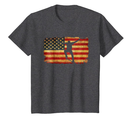 Vintage US Flag Skateboarding T Shirt Retro Skateboard Shirt