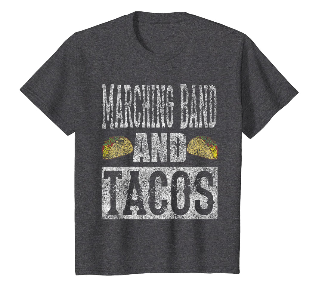 Marching Band and Tacos Funny Distressed T-Shirt