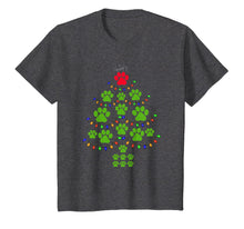 Load image into Gallery viewer, Christmas XMas Tree Super Cute Dog Paws Print Puppy Owner T-Shirt
