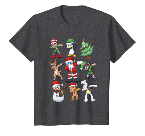 Christmas Shirt for Kids Boys Dabbing Santa Elves Xmas Gift T-Shirt