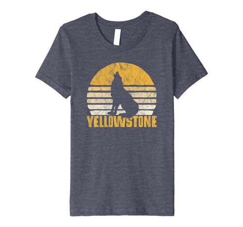 Vintage Yellowstone National Park Wolf Retro T-Shirt