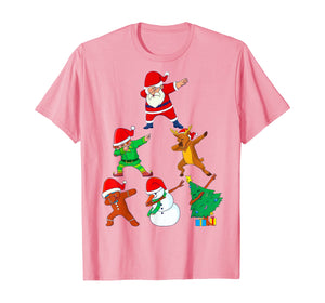Dabbing Christmas Santa Best Friend Xmas Squad Dab Kids Boys T-Shirt