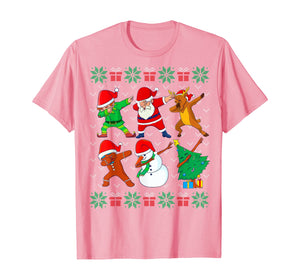Dabbing Christmas Ugly Xmas Sweater Santa Dab Squad Kids Boy T-Shirt