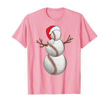 Load image into Gallery viewer, Christmas Baseball Snowman Ball Xmas Gift For Men Women Kids T-Shirt
