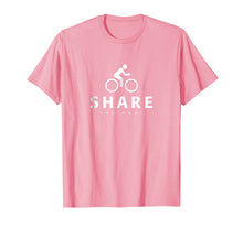Load image into Gallery viewer, Share The Road Cycling Safety Kids &amp; Adults Message T-shirt
