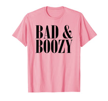 Load image into Gallery viewer, Bad &amp; Boozy Bachelorette Party Funny Summer Beer Pun T-shirt
