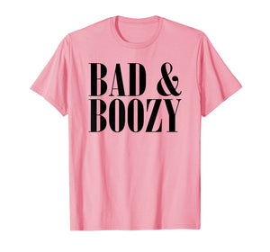Bad & Boozy Bachelorette Party Funny Summer Beer Pun T-shirt