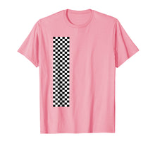 Load image into Gallery viewer, Checkered Checker Black &amp; White Vertical Stripe T-Shirt
