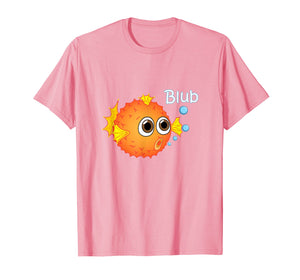 Puffer Fish T-Shirt funny Trendy Balloonfish Tee for Kids