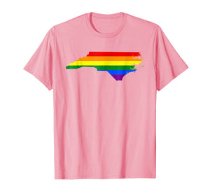 North Carolina Rainbow Flag T-Shirt