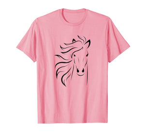 Just A Girl Who Loves Horses T Shirt Horse Racing Riding Tee
